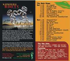 The Roots run sheet '