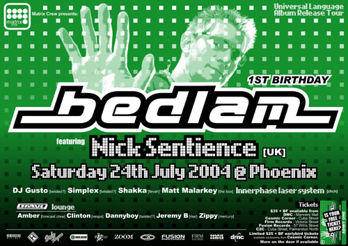 Bedlam 1st Birthday