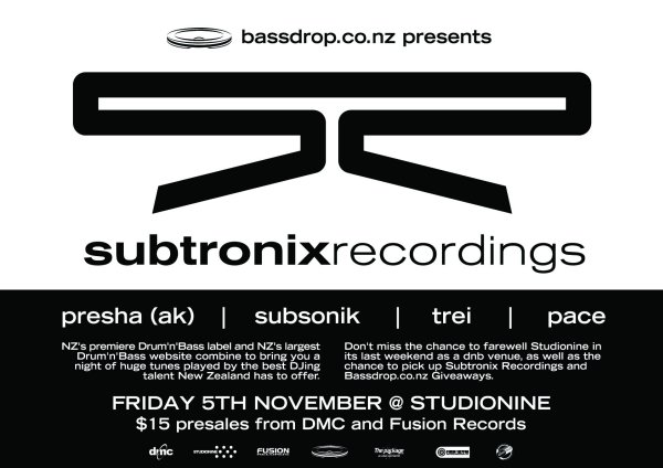 Bassdrop presents Subtronix Recordings