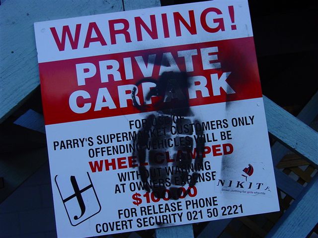Watch where you park!