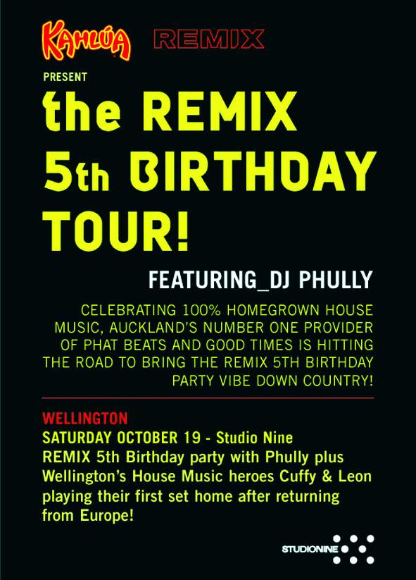 Remix Birthday Flyer