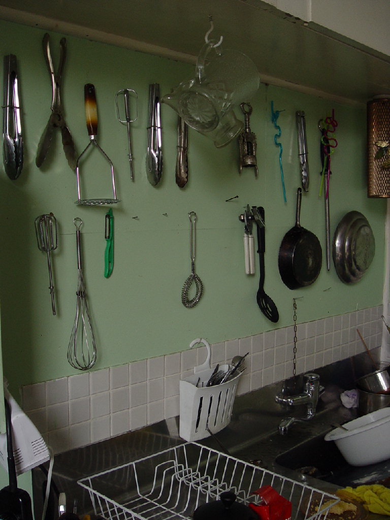 The kitchen wall