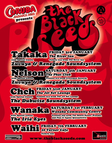 Black Seeds summer tour