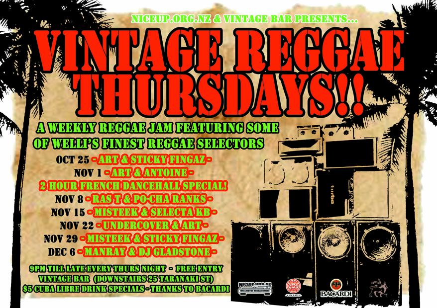 Vintage Reggae Thursdays!