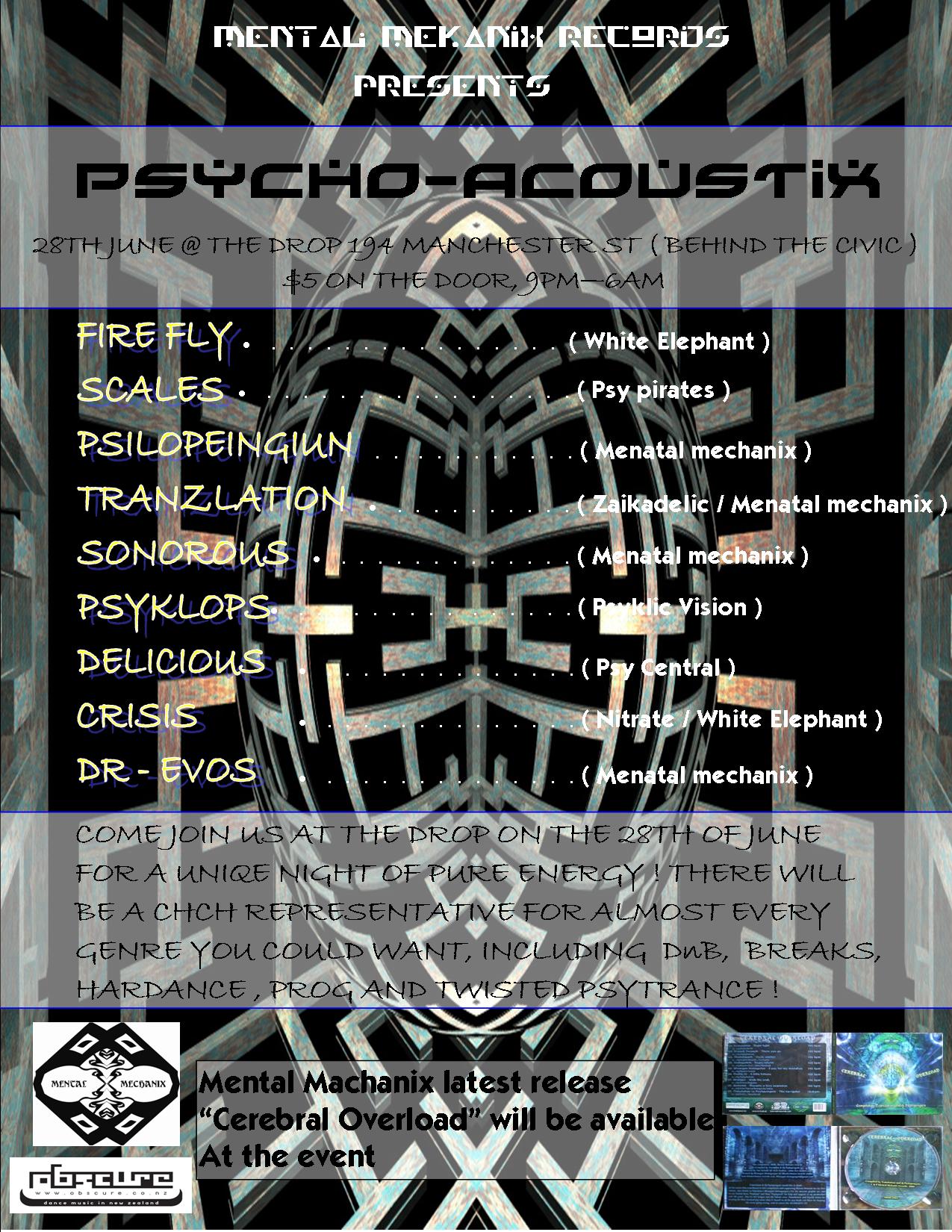 Psycho-acoustix flyer