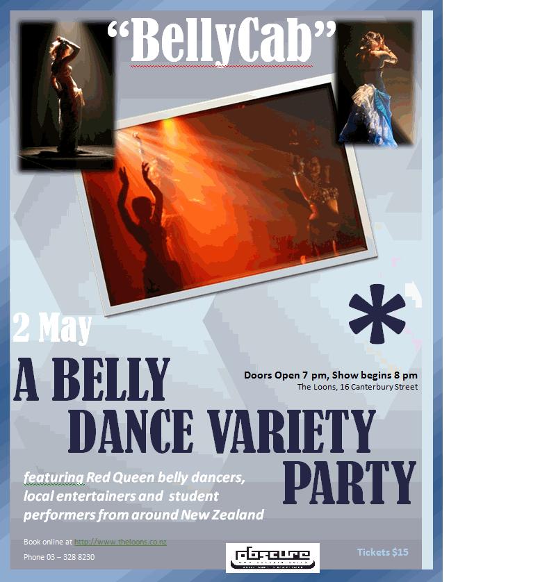 BellyCab Show Flyer with logo